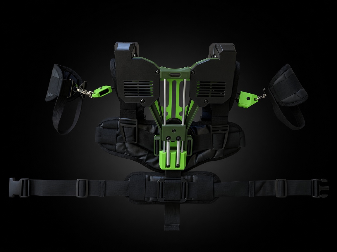 Rear view of the AORTER exoskeleton