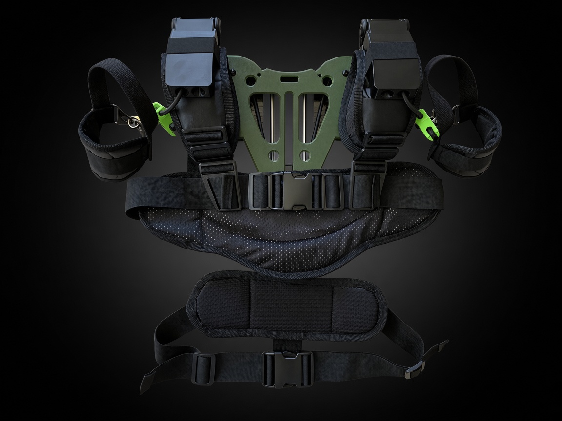 Front view of the AORTER wearable system